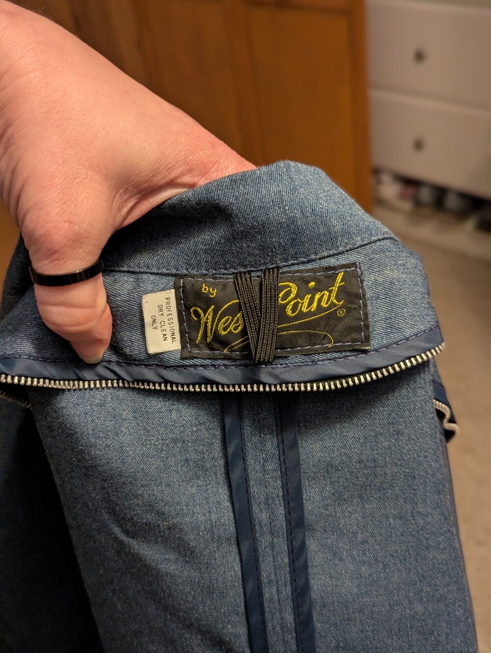 Vintage Postal Carrier Uniform Denim WestPoint Jacket - L/XL - Picture 5 of 5